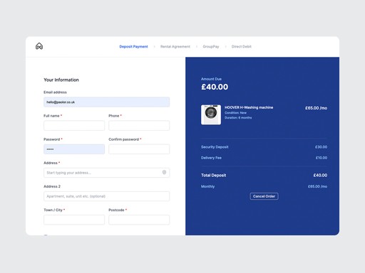 MyFullHouse platform screenshot